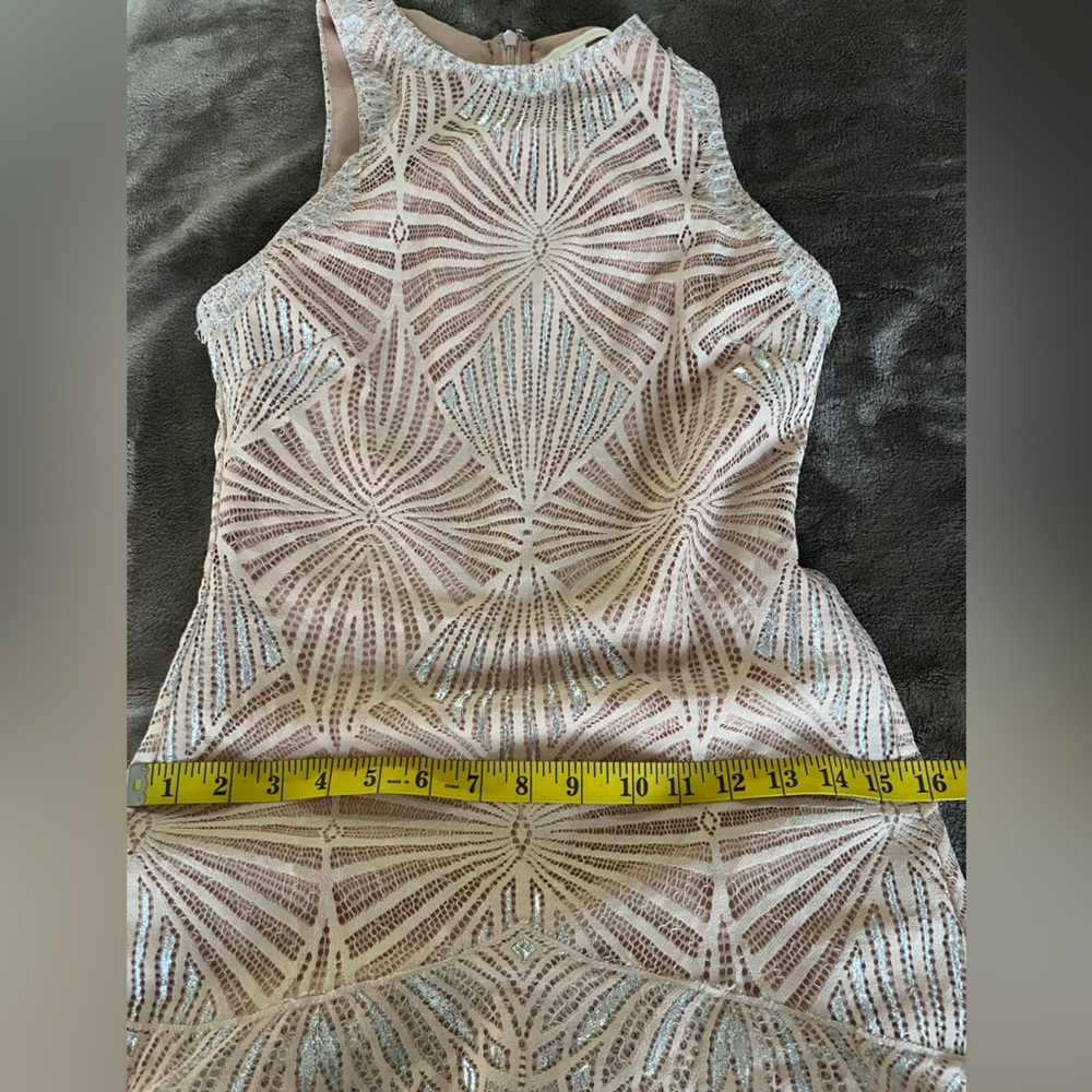Jonathan Simkhai Metallic Mini Dress Nude size 2 - Picture 10 of 16